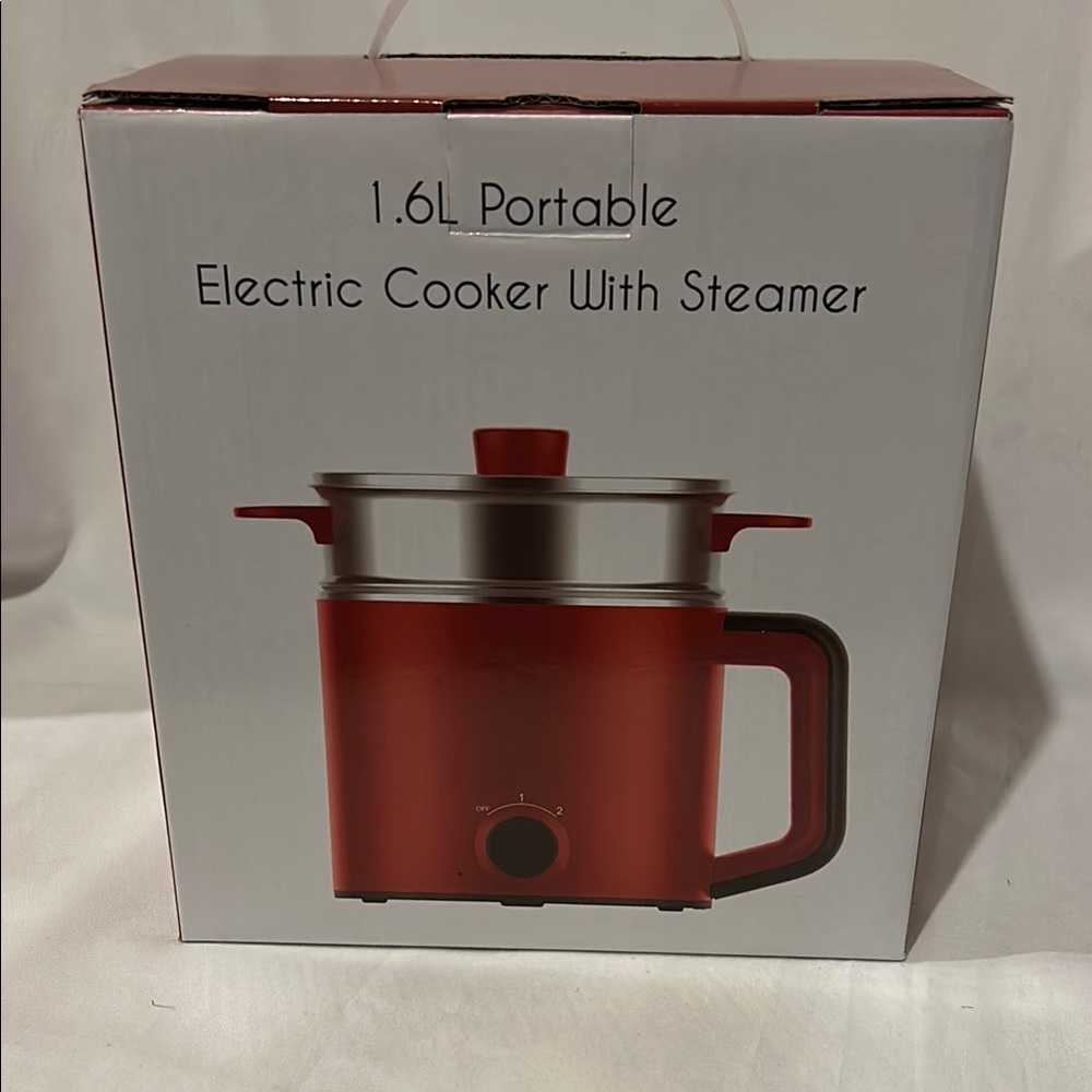 Portable Electric Cooker with Steamer